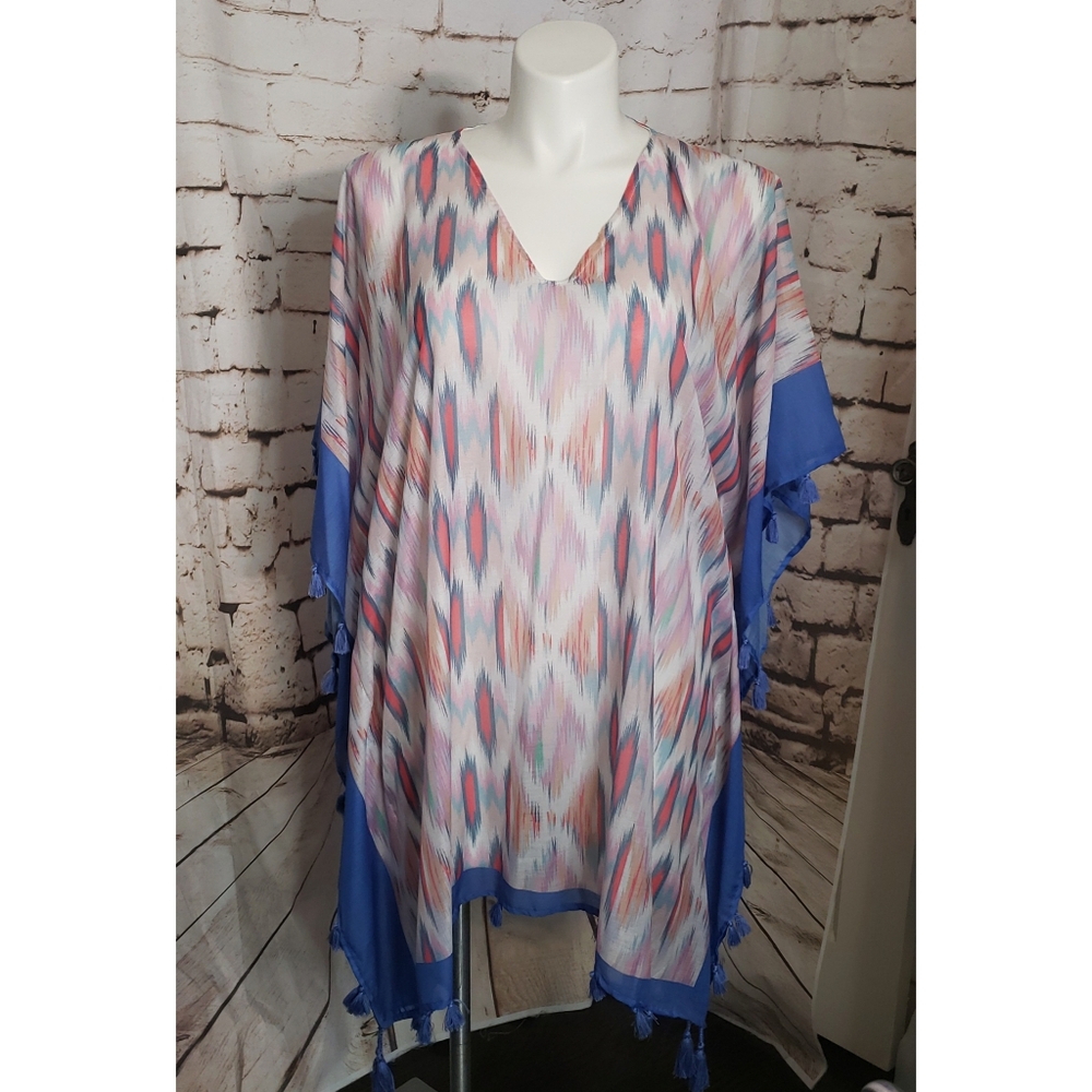 Kareena's Cats Eye Print Coverup one sz